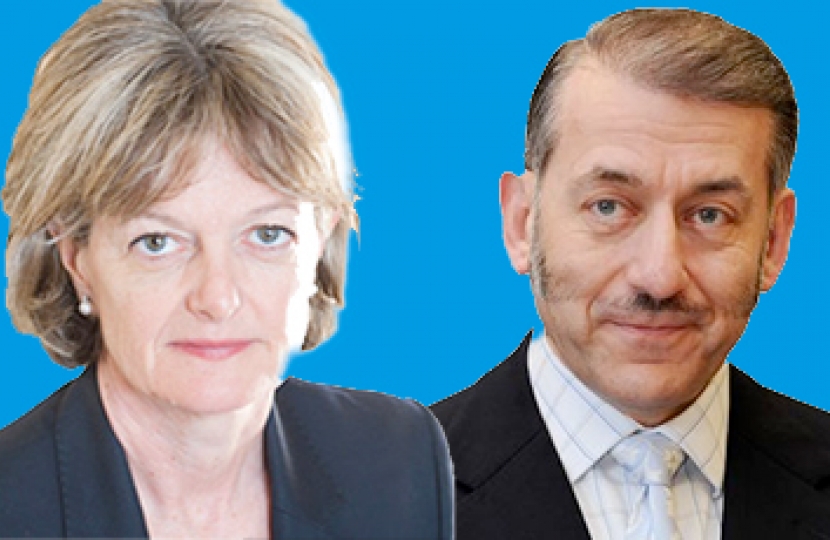 Left: Cllr Elizabeth Campbell.  Right: Cllr Joe Carlebach.