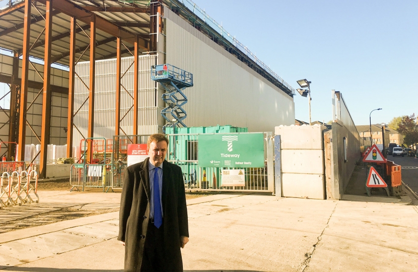 Greg Hands at the Super Sewer Site