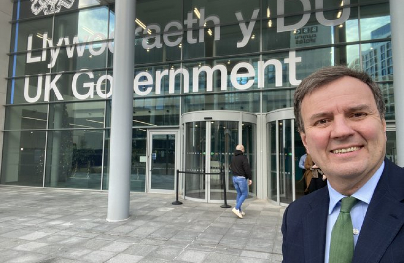 Greg at the Board of Trade in Cardiff