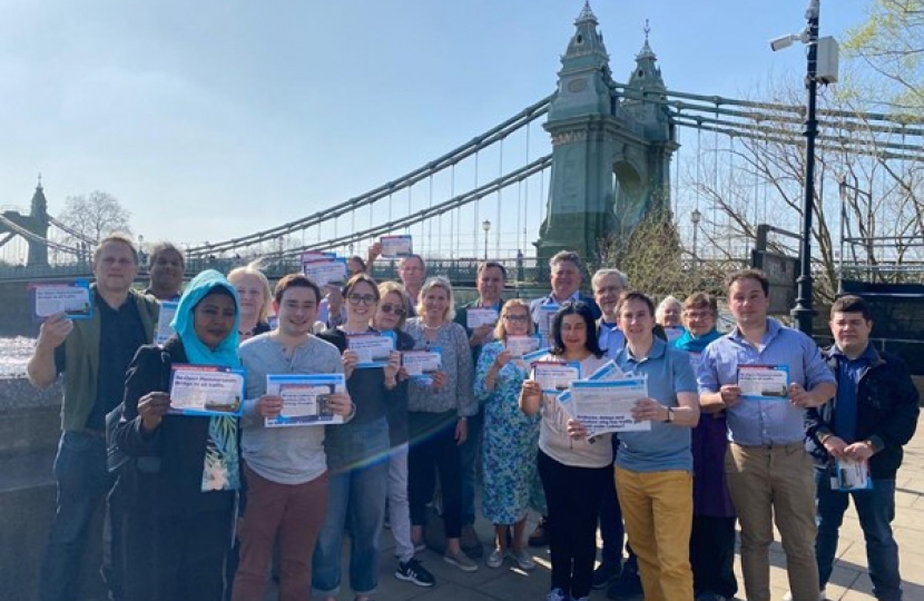 Greg at Hammersmith Bridge welcomes new Government funding