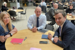 Greg meeting Chief Superintendent Louise Puddefoot and Superintendent Owen Renowden in Parliament.