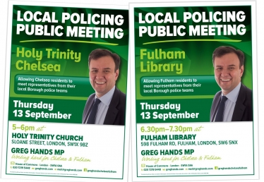 Public Meetings on Crime in Chelsea and Fulham