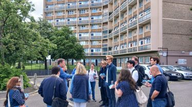 Canvassing Clem Attlee Estate