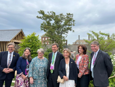 Greg at the Chelsea Flower Show with DEFRA Ministers and RHS Hosts