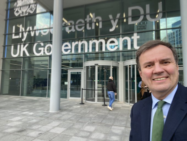 Greg at the Board of Trade in Cardiff