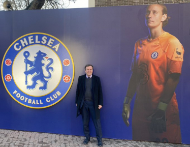 Greg outside Stamford Bridge