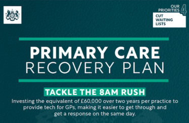 Primary Care Recovery Plan